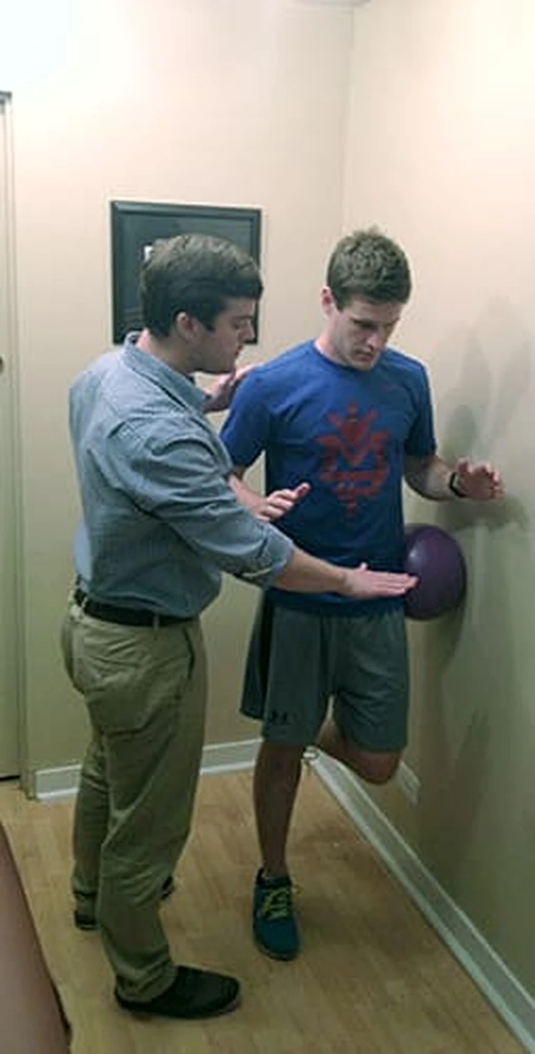 Kevin Towers treating a patient